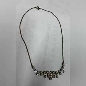 Sparkly Rhinestone Sunburst Necklace
